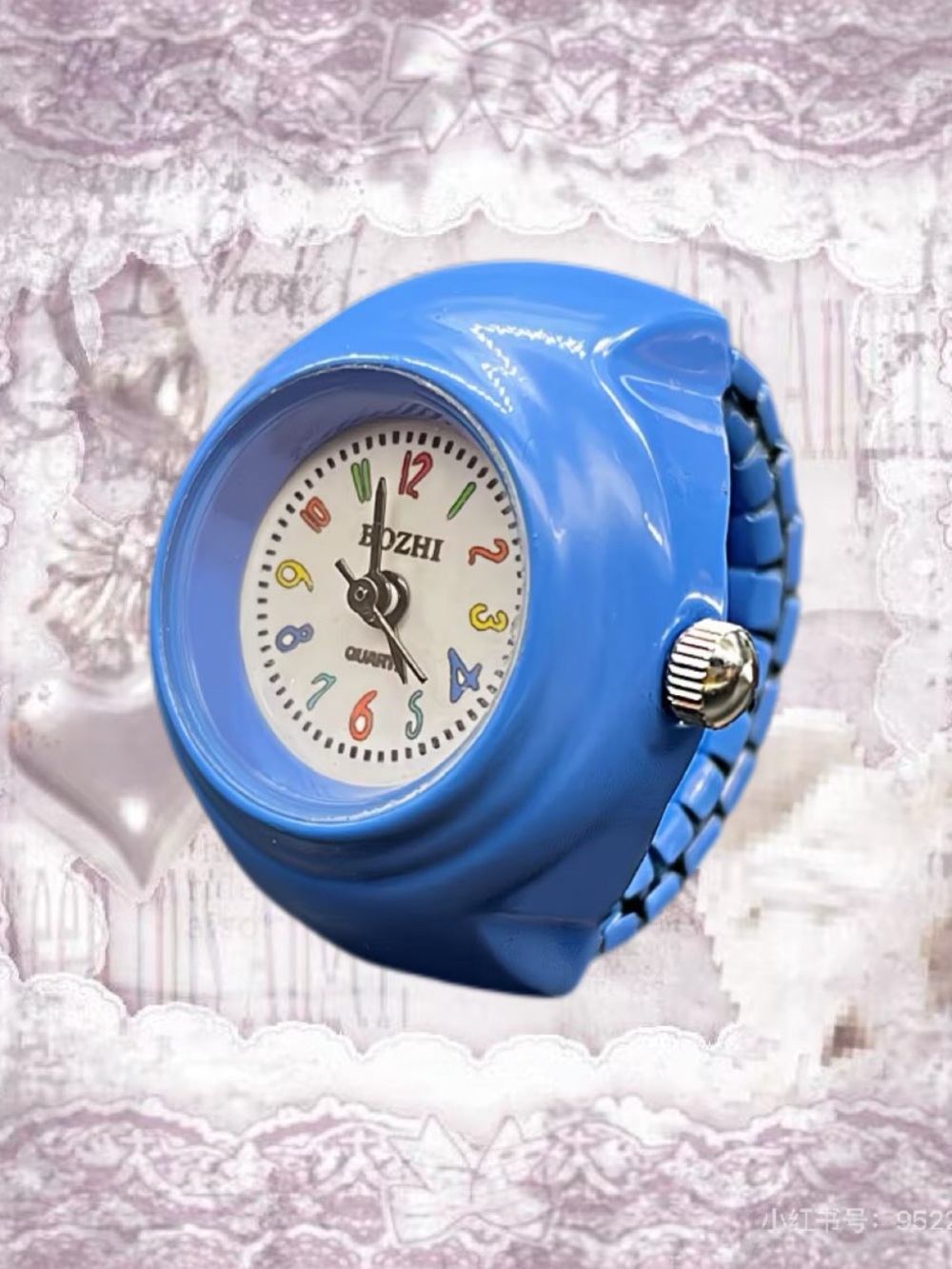 Blue Kids Ring Watch - Playful Timepiece